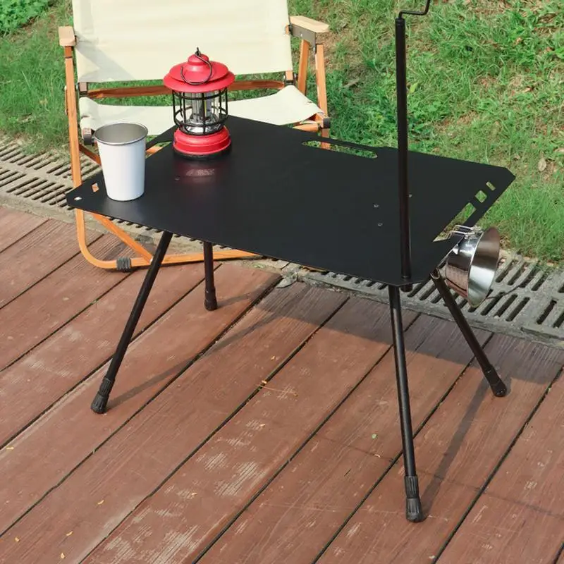 Outdoor Folding Table Height Adjustable Aluminum Alloy Table Camping BBQ Dining Table Portable Outdoor Camping Picnic Equipment
