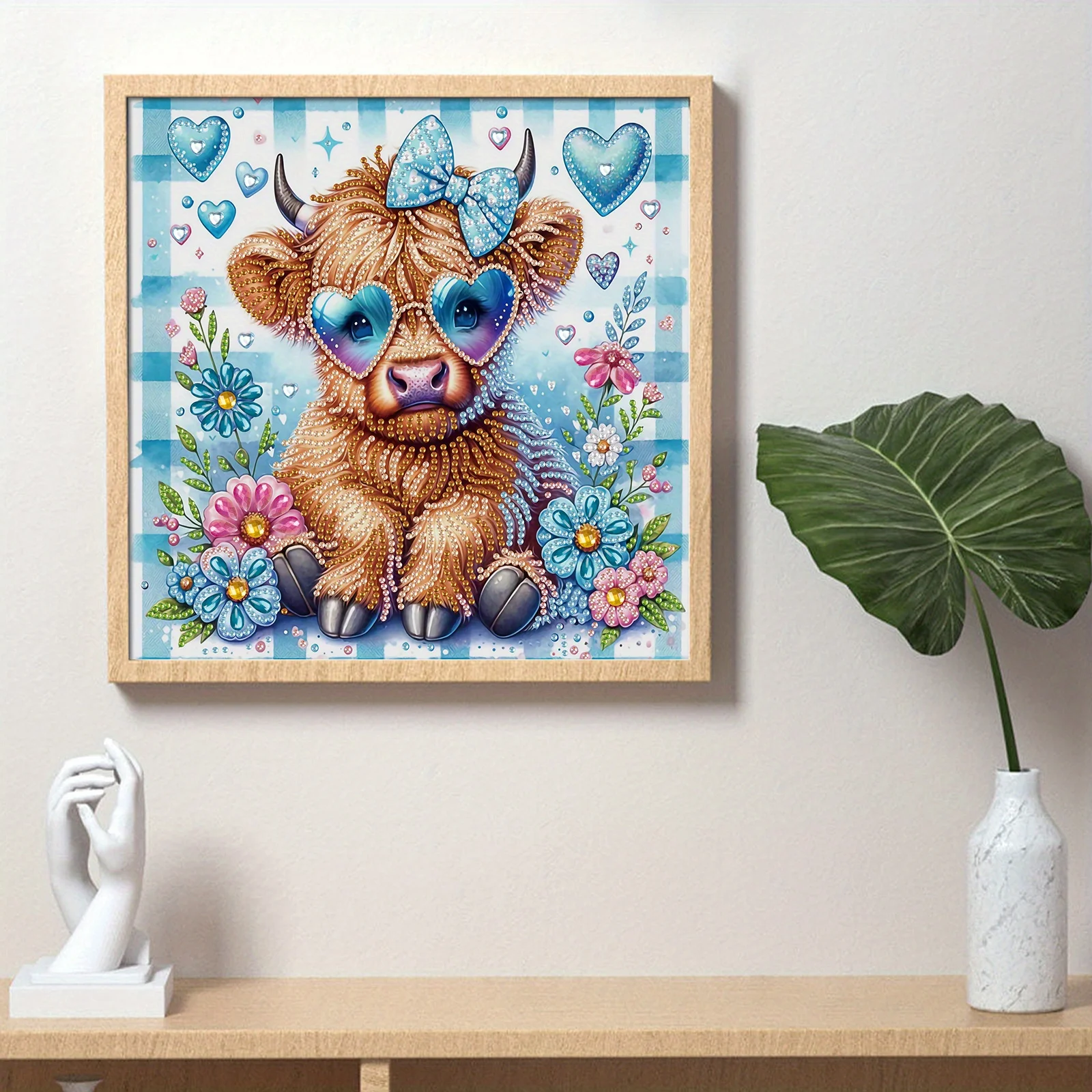 DIY Cute cow 5D Special Shape Diamond Art Kits for Beginners Diamond Art Painting Kits for Home Wall Decoration Gift