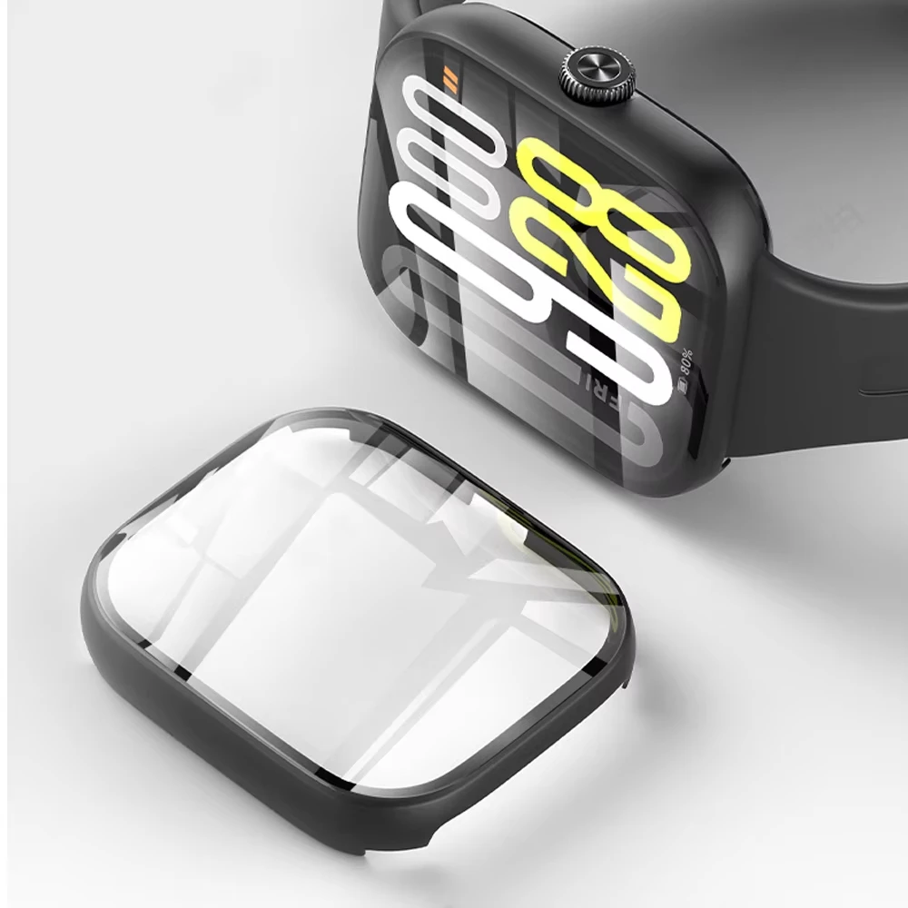 All-Around Protective Tempered Glass and Case with Hard PC Bumper Frame