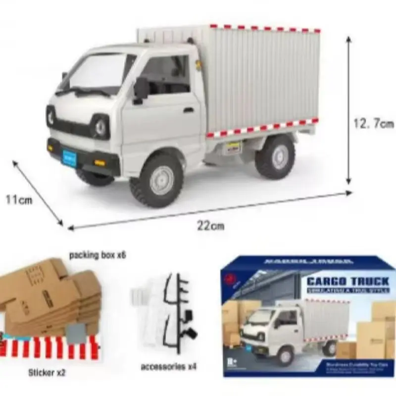1:16 Wpl D12   峭, Rc ڵ, Wuling Hongguang ùķ̼ 帮Ʈ  Ʈ , ̿ LED Ʈ ȭ
