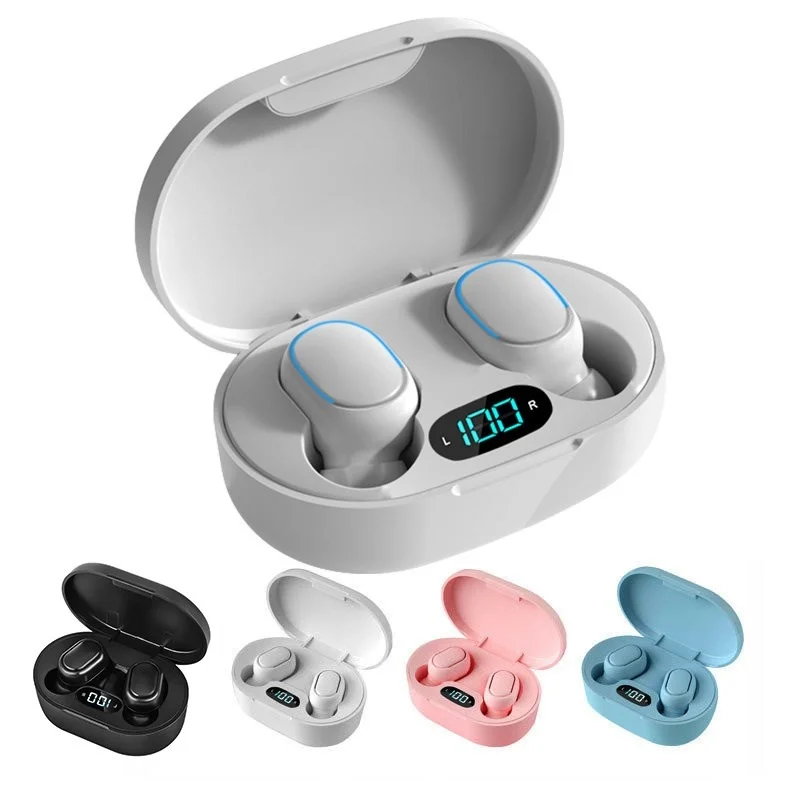 

E7S TWS Wireless Headphones Bluetooth earphone Control Sport Headset Waterproof Microphone Music Earphone Work On All Smartphone