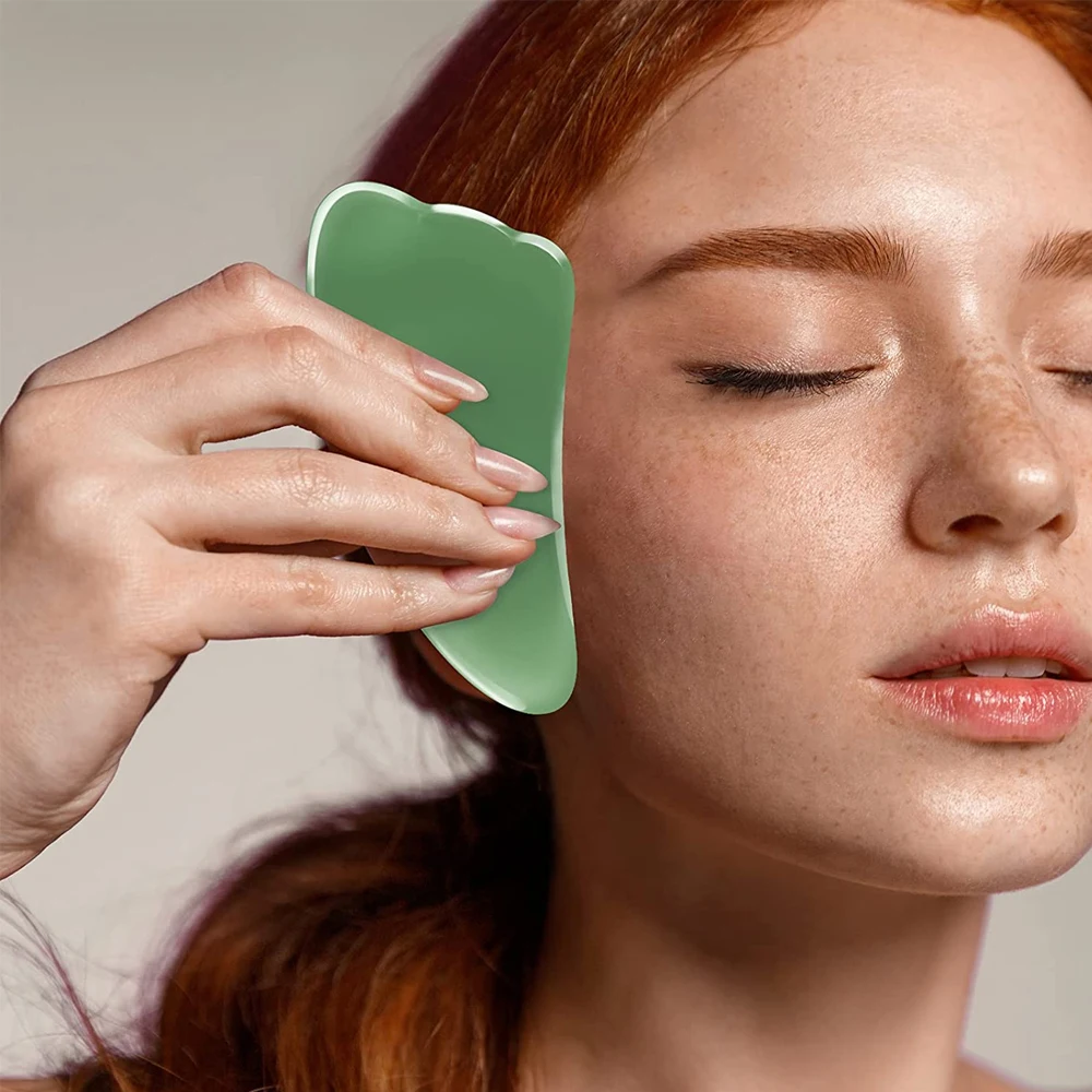 Natural Stone Gua Sha Facial Tool Gua Sha Board SPA Acupuncture Therapy Trigger Point Treatment Scraping Massage Tool gua sha board