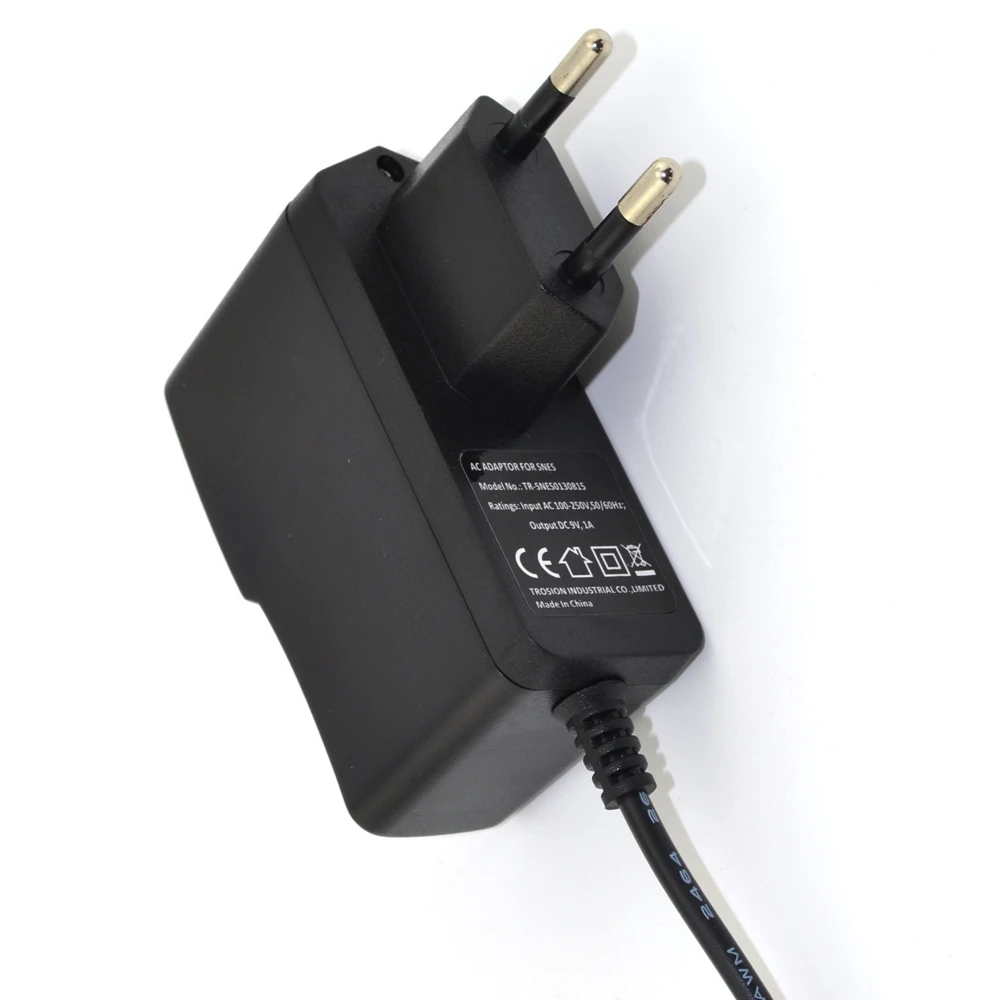 EU Plug AC100-250V 50/60Hz AC Adapter Power Supply Charger For SNES