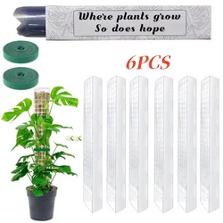 Indoor Plant Support Moss Pole and Stick System - Growth-Boosting Garden Accessory - 24in-60CM (6Pcs-Moss Pole)