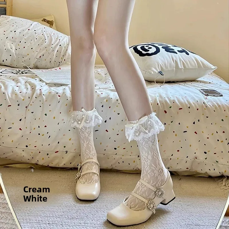 [1 pair] milk white