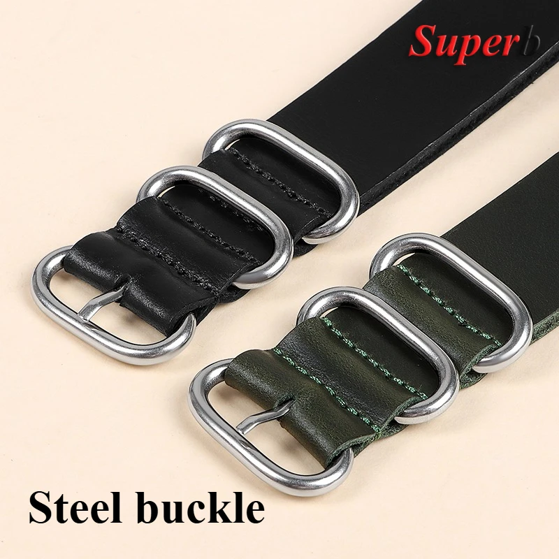 Premium Vintage Leather Watch Band - Cowhide Strap Replacement