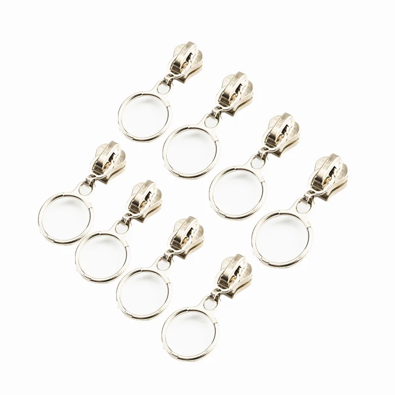 10Pcs 5# Resin Zipper silver Zipper Head Clothing Home Textile Metal Slider For