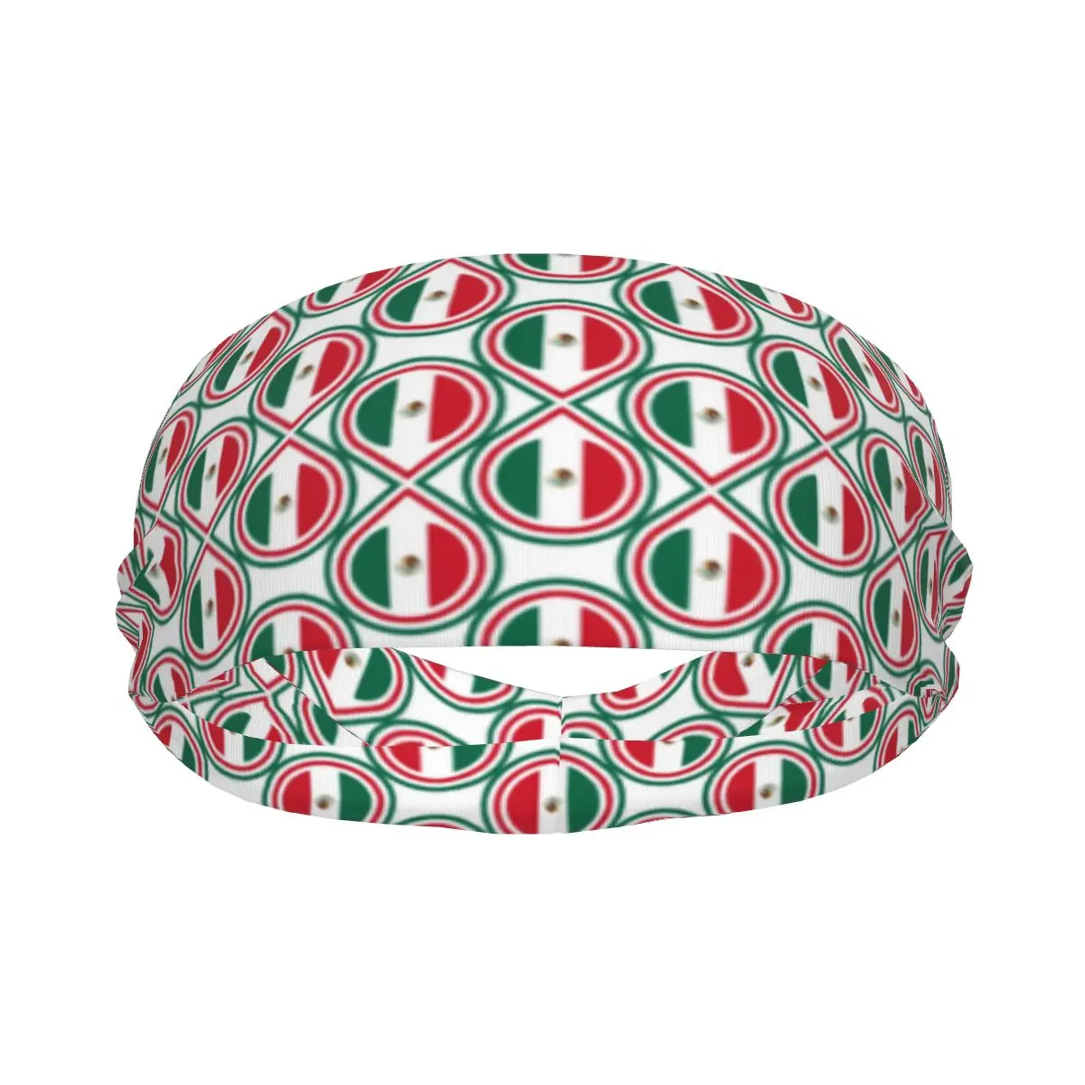 

Женская дышащая повязка на голову, повязка на голову с мексиканским флагом, повязка на голову для йоги