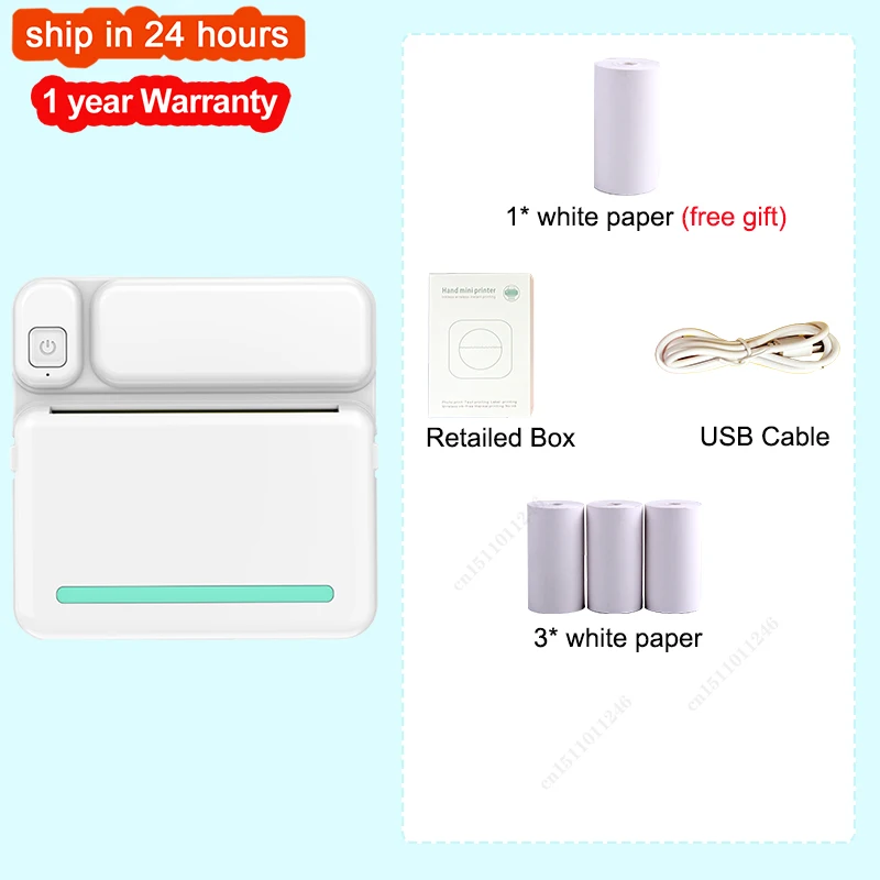 58mm Thermal Printer Bluetooth MINI Pocket Thermal Label Printer Wireless Printing Stickers Android IOS Printers Paper canon small photo printer Printers