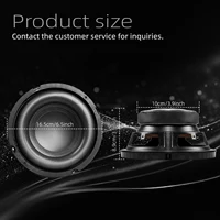 New upgraded 6.5 Inch Bass Speaker Subwoofer Max 200W, 88Db, 4ohm, High-Quality Universal Audio Accessory Suitable for Home and - Image 5