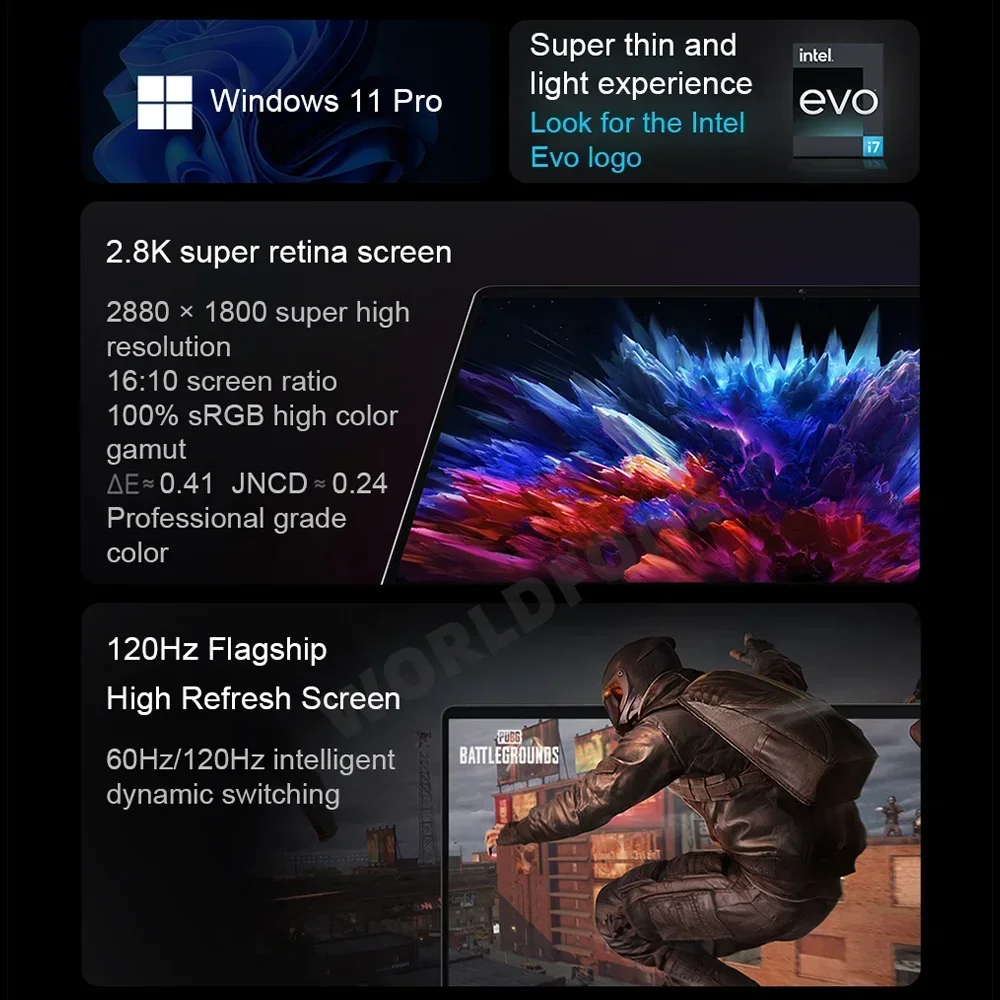 Xiaomi Mi Laptop Redmi Book 14 Intel I5-12500H/i7-12700H 16G RAM 512G SSD 14Inch 2.8K 120Hz Screen Portable Office Notebook 2