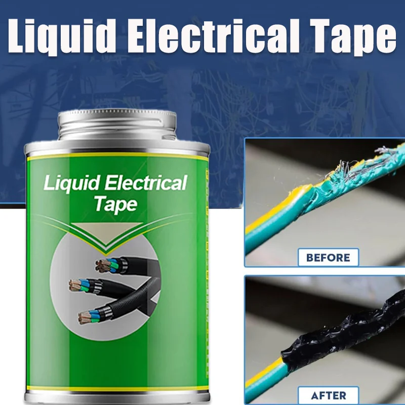 

Liquid Insulating Tape Repair Rubber Electrical Tape Wire Cable Coat Fix Line Glue 100/260ml Waterproof Liquid Insulation Paste