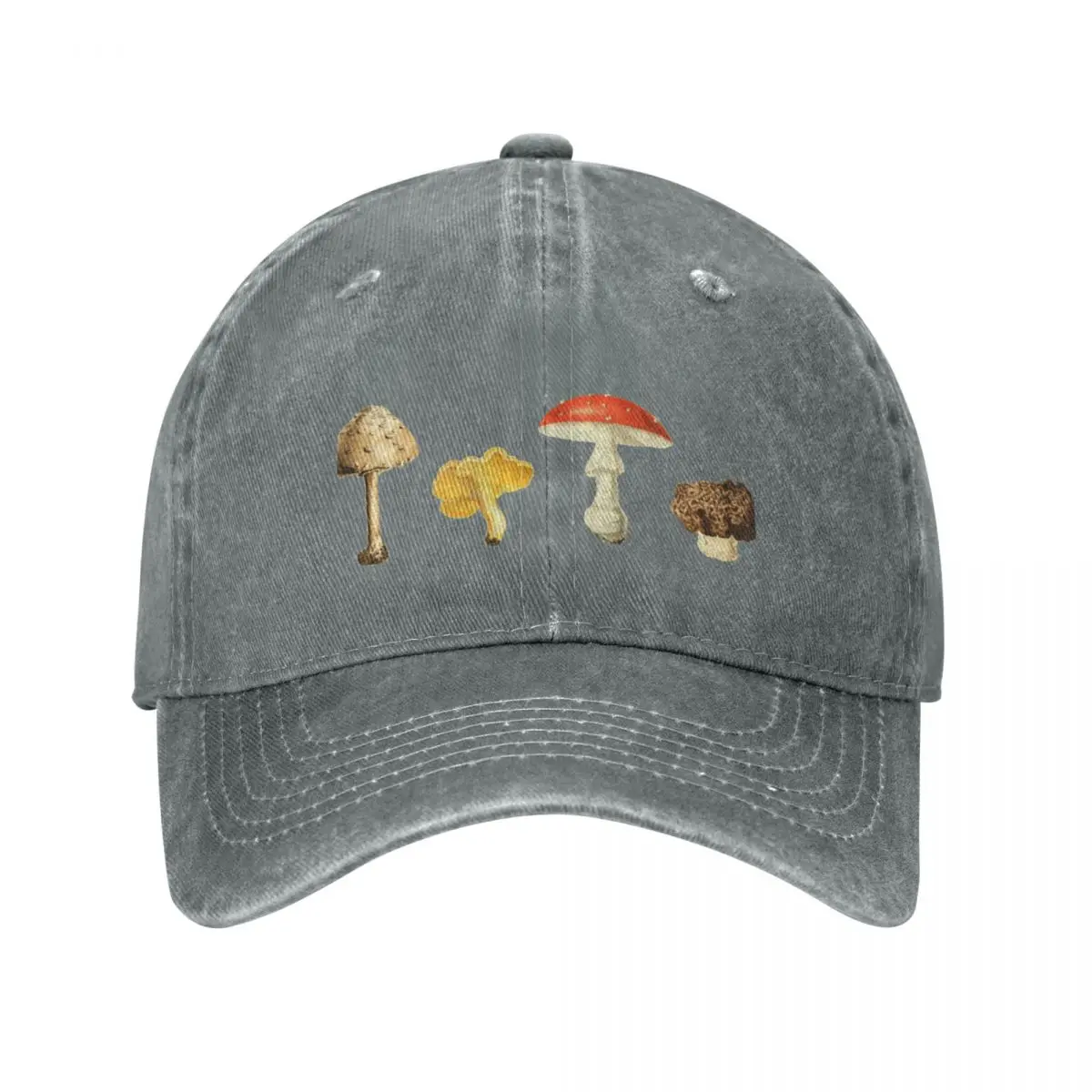 

Autumn Mushrooms - 4 Vintage Mushroom Illustrations Cap Cowboy Hat snapback cap baseball cap man Sun cap hat men's Women's