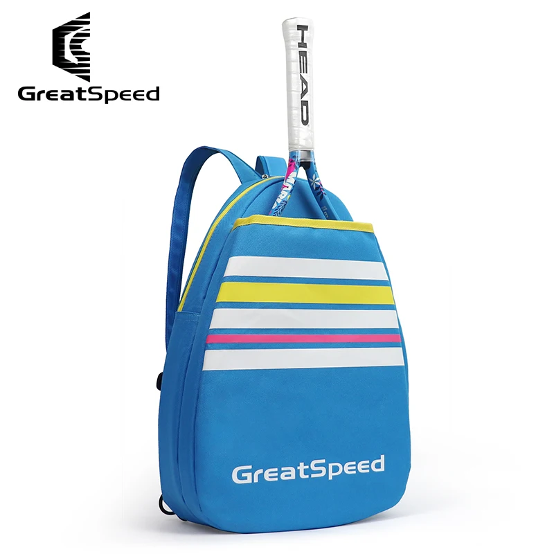 Children Tennis Backpack Greatspeed Polyester 2 in 1 Badminton Racket Bag for Kids Teenagers Racquets Bags