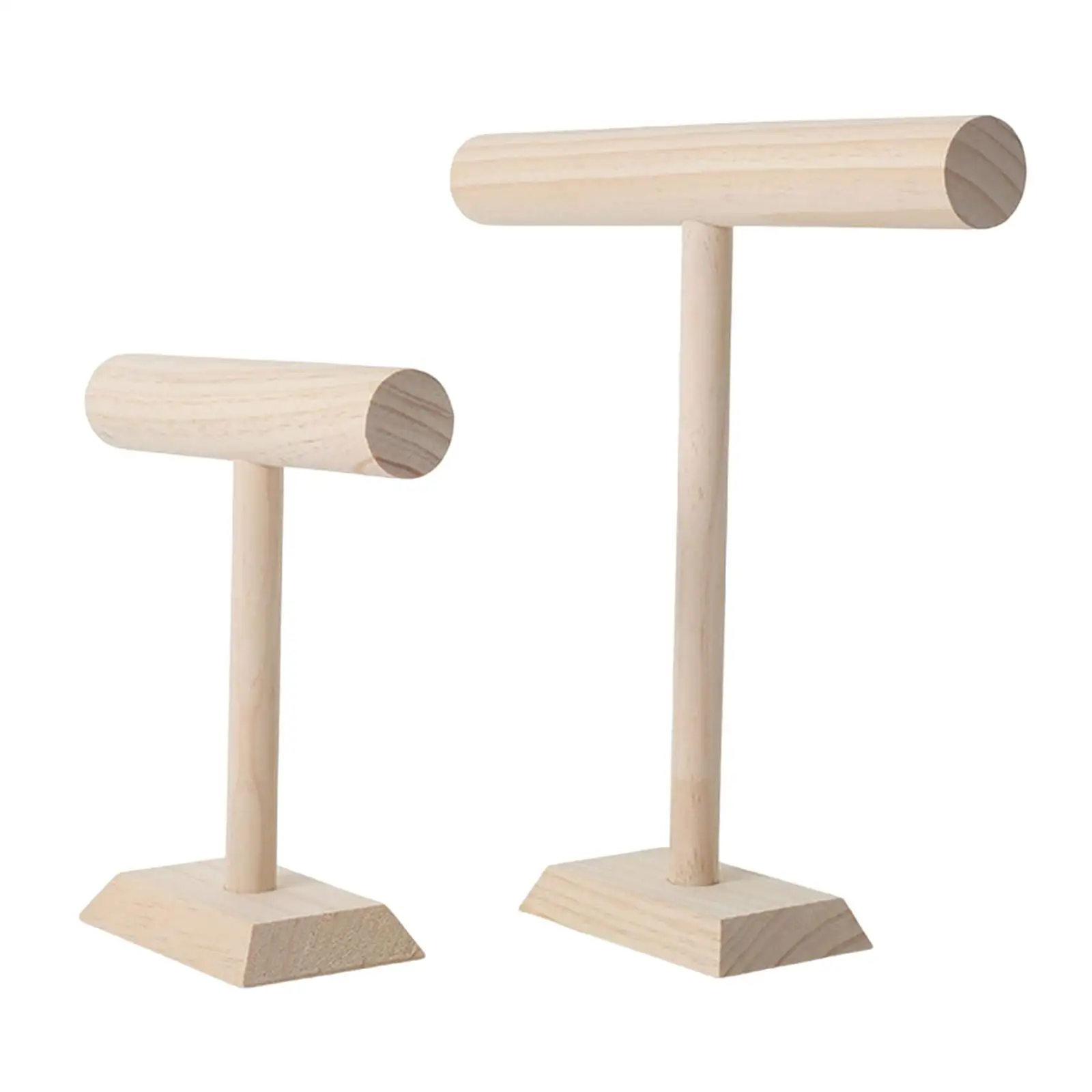 T 바 나무 디스플레이 쥬얼리 스탠드, 목걸이 홈 쇼케이스 선물