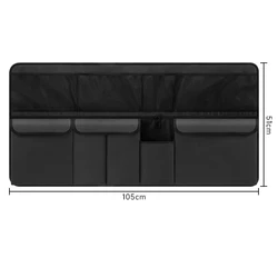 Large Capacity Hanging Car Trunk Organizer Bag (Black)