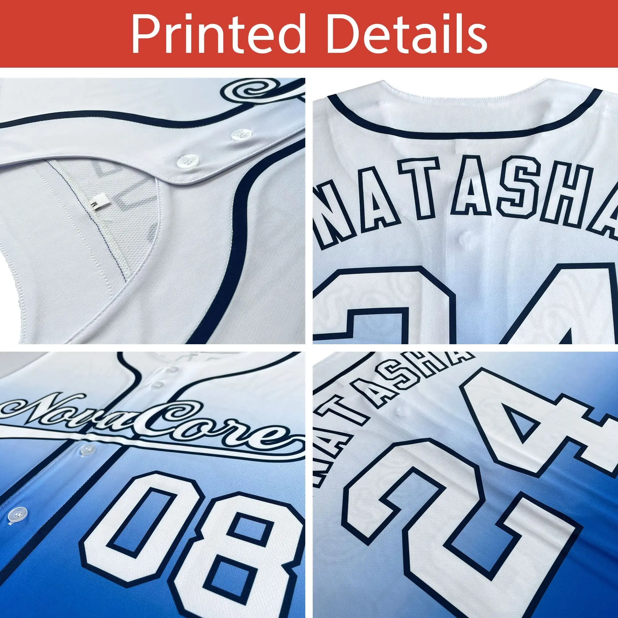 Baseball jersey Split Baseball Jersey Button Down Shirt Sports Personalized Printed Name Number Men/Women/Kid