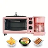3-in-1 Breakfast Maker Home Mini Electric Oven Bread Maker,600ml Drip Coffee Machine,Non Stick Pan Fry Pan,Can Fry Grill Steak 4