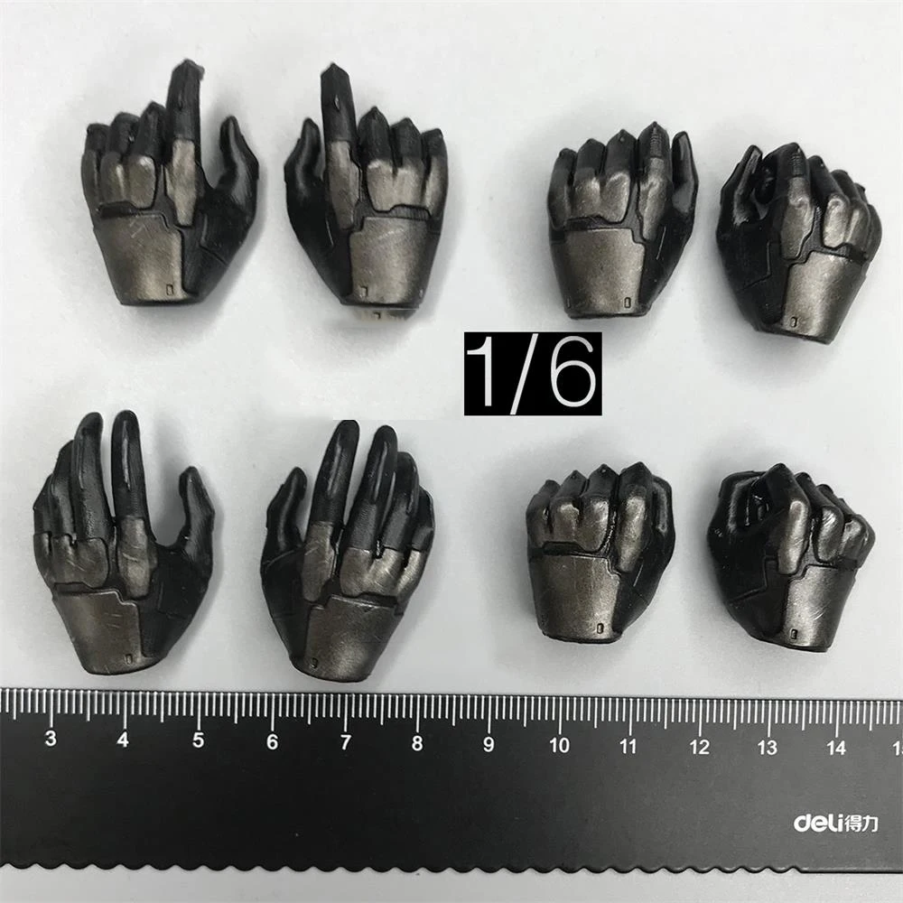 

1/6 Threezero 3Z0215 Male Special Army Force Snake Eyes Soldier Black Hand Changeable Hand Models 8PCS/SET Fit 12" DAM Figures