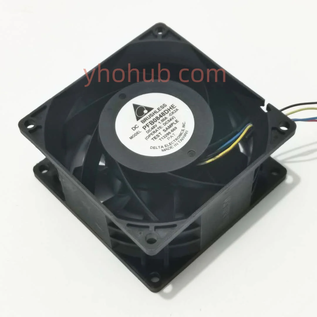 Delta Electronics Pfb0848dhe Ck2a dc 48v 1.00a 80x80x38 mm Ventilador de Refrigeração do Servidor de Fios