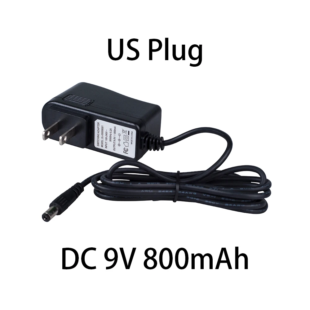 1.5 Meters Power Adapter DC 9V 800mAh Guitar Effect Pedal Adapter low-consumptio