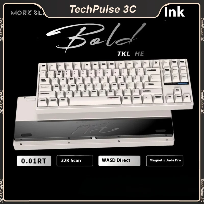 Morkblade bold TKL ホワイト Morkblade Bold TKL Aluminum Magnetic HE Gaming Keyboard