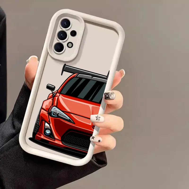 Cartoon Tokyo JDM Drift Sports Car Phone Case Cover