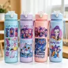 Botella de agua espacial con correa para niños: Diseño Cartoon y Portátil | Emoape