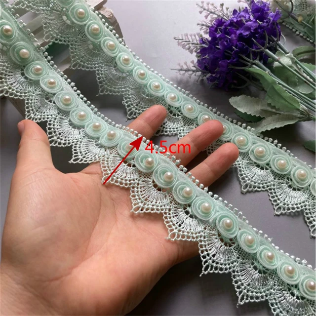 Lace Ribbon, DIY Making Elegant Style Clear Pattern Skin Friendly Pearl  Ribbon For Crafts For Wedding Decorations