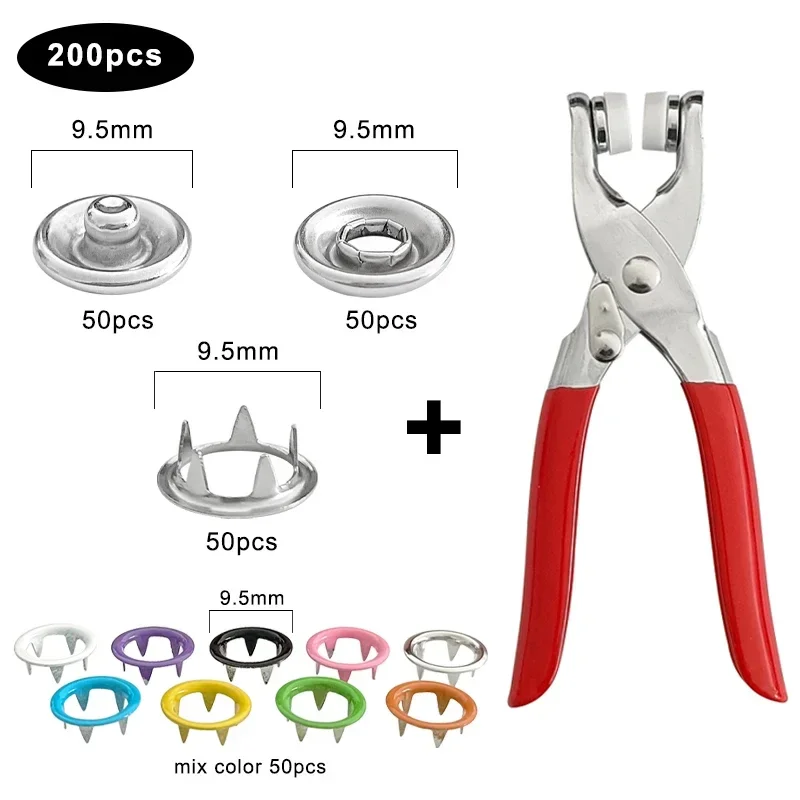 Snap Fastener Installation Kit for DIY Clothing & Leather Crafting