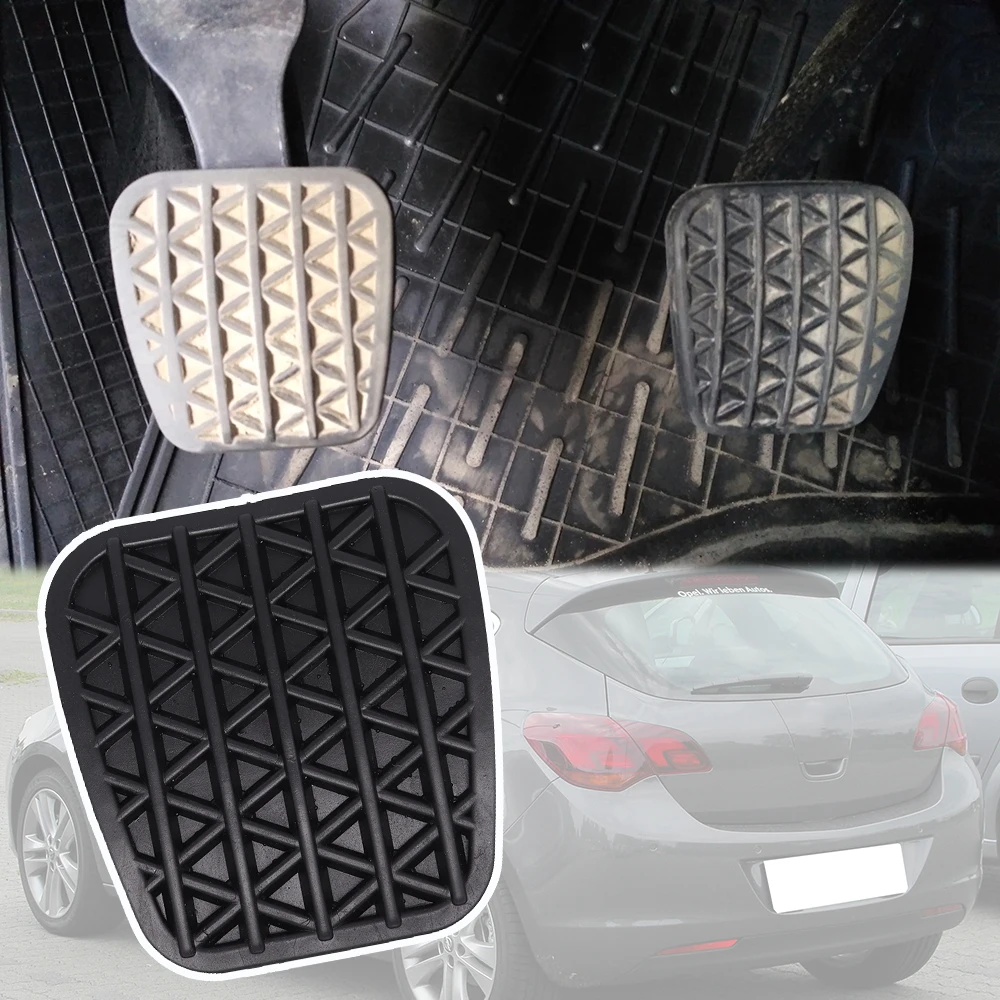 Car Pedals Pad Covers Accessories Rubber Brake Clutch Foot for Opel Vauxhall Astra J P10 2009-2015 560775 car accessories car pedals pedal cover