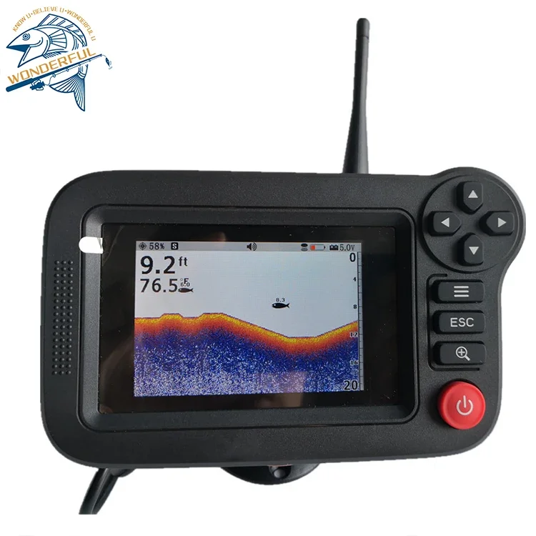 Factory Portable 3.5In Schermo A Colori Professionale Subacqueo Deep Fish Finder Boat Fishing Sonar