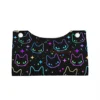 Colorful Cat Heads Facial Tissue Box Cover Rectangular 1908 Pink Green PU Leather Tissue Box Holder 4