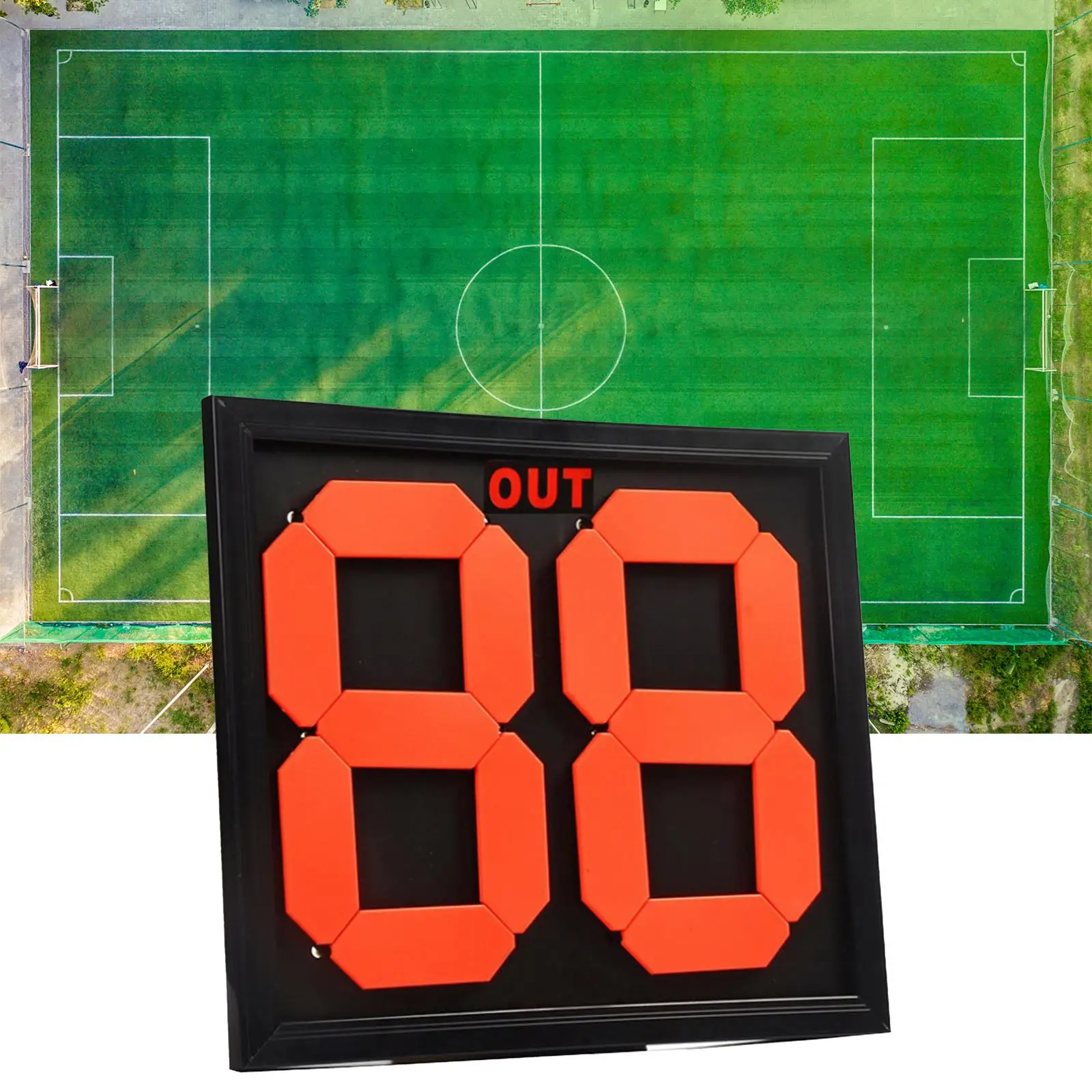 Football Soccer Manual Substitution Board Card Fine Workmanship for Referee Fluorescent Display