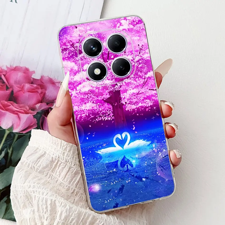 Cute Strawberry Love Heart Soft Silicone Clear Phone Case Cover