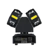 2 Arms Rotating Moving Head Light 8LED Beads Stage Effect RGBW Beam Laser Strobe Disco Party DMX Sound Control Light 1