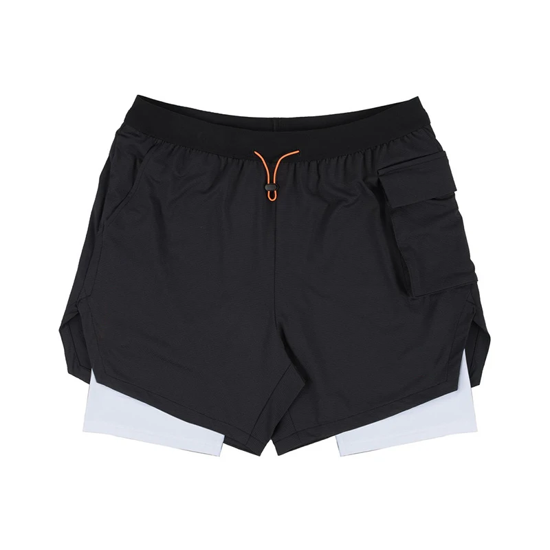 2022 New Summer Running Shorts Men 2 In 1 Double-deck Quick Dry GYM Sport Shorts Fitness Jogging Workout Shorts Men Sports Short best men's casual shorts