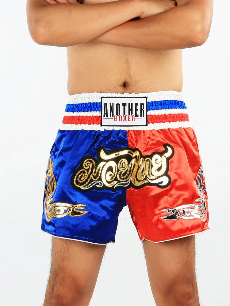 Men's Boxing Shorts Kickboxing Short Muay Thai Women Child Martial Arts Training Team Clothes Gym Grappling BJJ Cage Fight Pants mma shorts