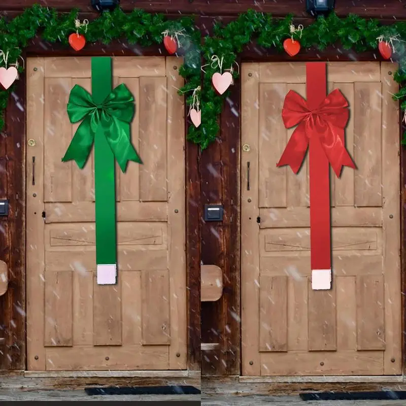 Mono De Nieve Navideño Para Puerta Lazos De Navidad Decorativos