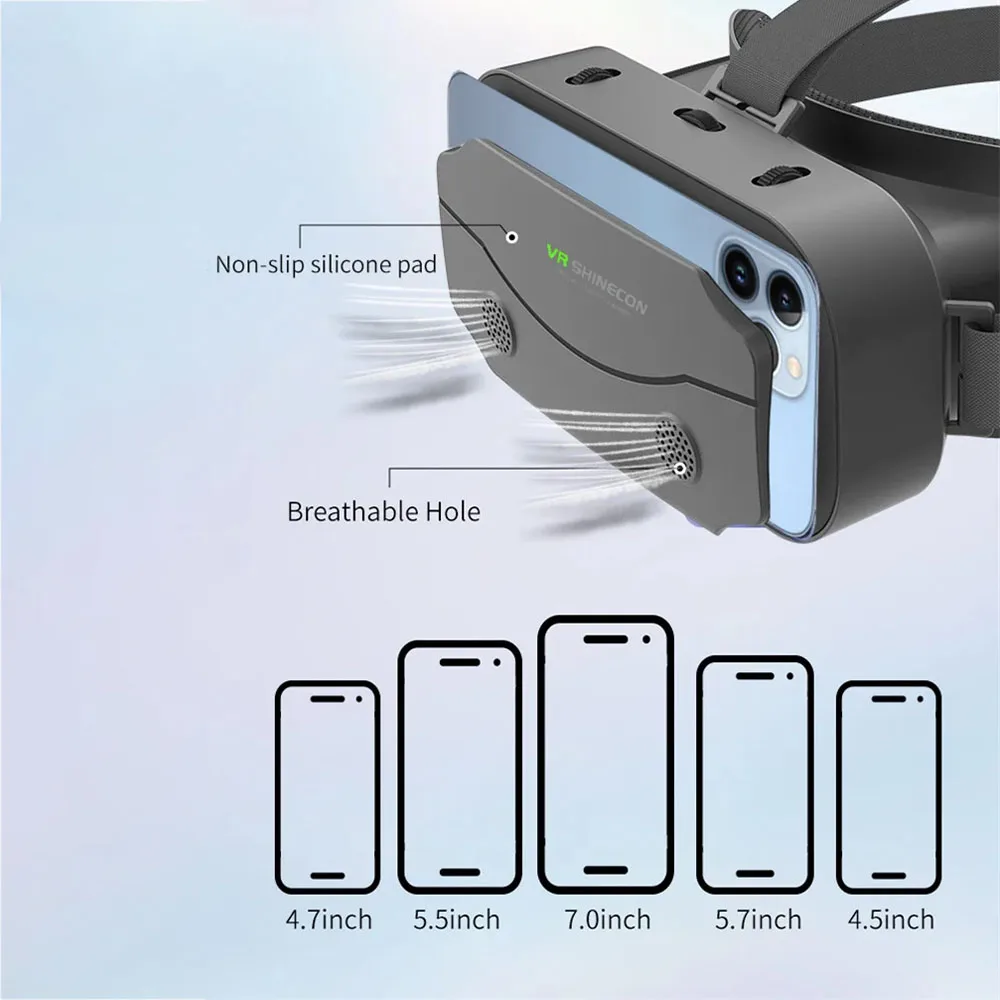 G13 VR Glasses VR Smart Glasses Headset Smart Helmet Video Game Binoculars For 5-7 Inches Smartphone Helmet