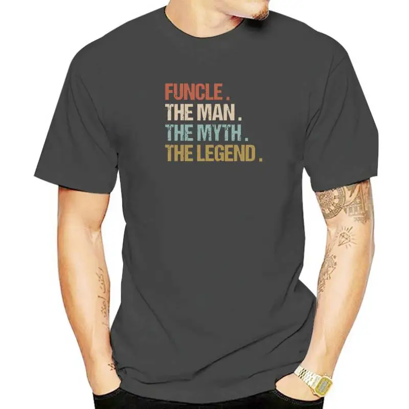 

Funcle The Man Myth Legend Funny Best Uncle Fathers Day Gift T-Shirt Classic 3D Printed T Shirt Cotton Boy T Shirt Street