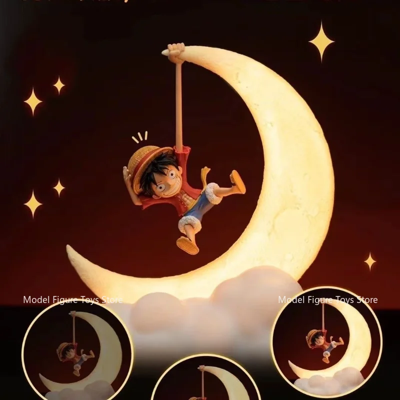 In Stock One Piece Original Luffy night lights Lamp Collection of Figures Birthday Studio Ornaments Decorations Trendy Gift Toys Sneakatelier