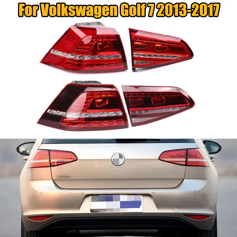 For Volkswagen Golf 7 2013-2017 LED Brake Light Taillight Assembly ...