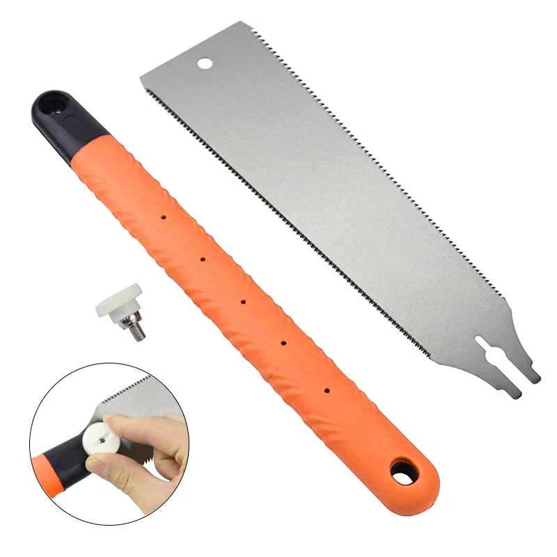 3-edge Teeth Hand Saw Pull Razor Saw Medium Crosscut For Garden Pruning Wood Bamboo PVC Plastic Cutting Woodworking Tools hand saw