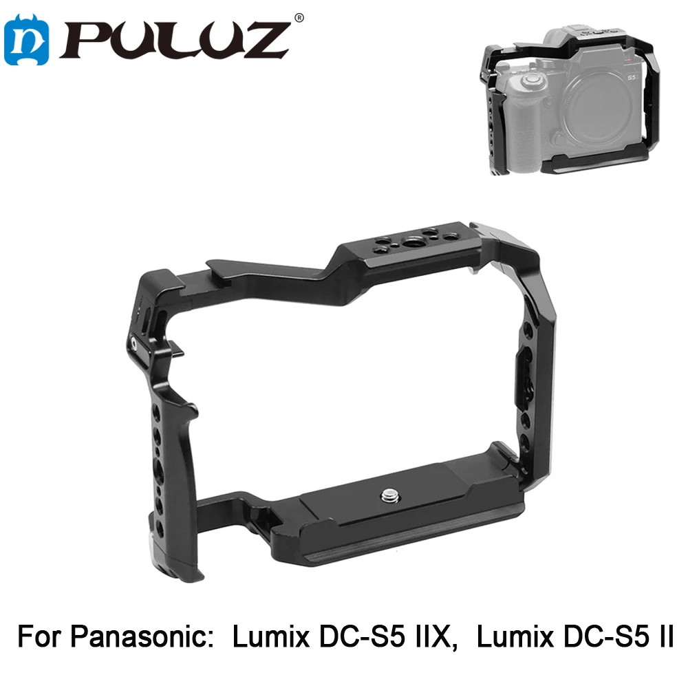 Puluz Per Panasonic Lumix Dc-S5 Ii Gabbia Per Fotocamera Per Lumix Dc-S5 Iix Gabbia Per Conigli In Metallo Stabilizzatore Protettivo Accessori Per Rig