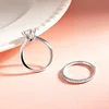 Smyoue 0.23-2.23CTTW Full Moissanite Wedding Rings for Women Sets Couple Rings 100% 925 Sterling Silver Top Quality Jewelry GRA 4
