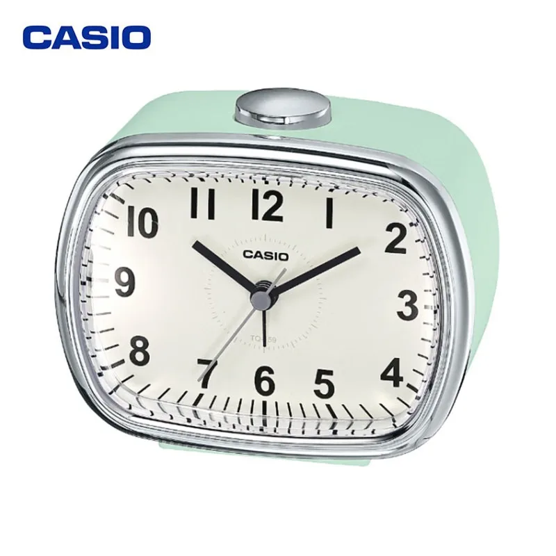 CASIO TQ-159-3PF 침대 옆 알람 시계 침실 졸음방용 야간 조명 일본식 간단한 어린이 학생용 벨소리 알람 시계