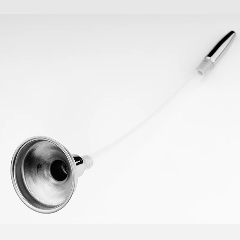 Urethral Stimulator Medical Steel Funnel Catheter Urethal Women Sounding Rod Sex Toys Men'S Masturbation Device Hole Penis Plug urethral dilator,silicone urethral dilator