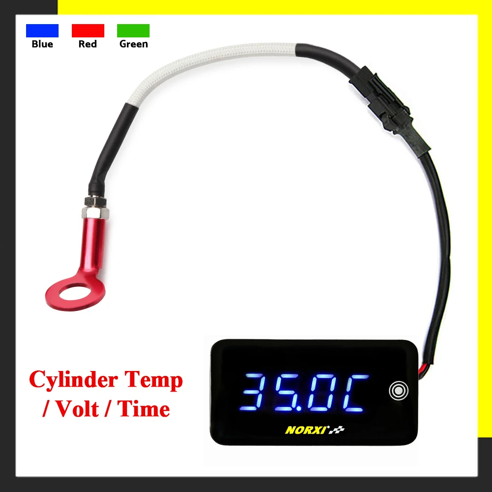 Motos 3 in 1 Cylinder head temperature Volt Time Automatic brightness adjust For YAMXHA NMAX LED Digital Display square meter