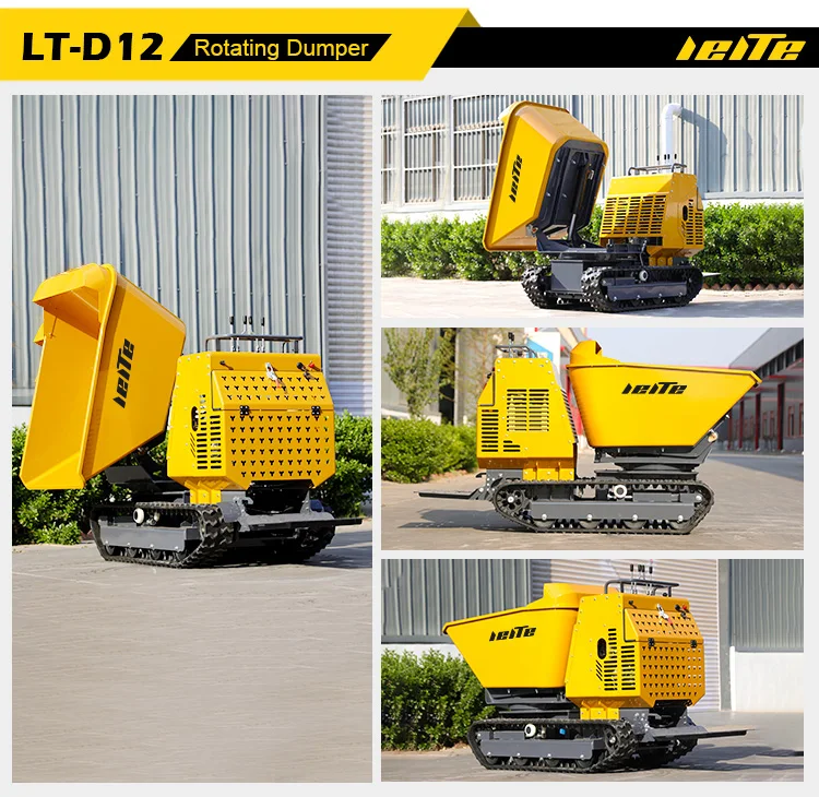 ODM OEM Crawler maßgeschneiderter 0,8-Tonnen-Muldenkipper für Baustellen, automatischer Lader-Dumper, 500 kg Mini-Dumper für kleine Konstruktionen – Detail 10